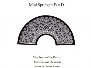 Mini Springett Torchon ''Cheverons and Diamonds Fan D